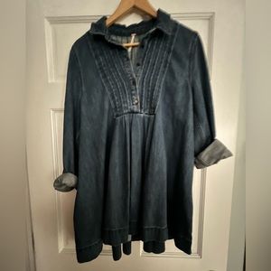 Free People Denim Smock Dress